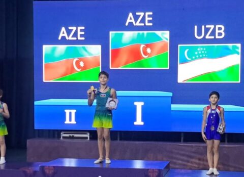 Gimnastlarımız beynəlxalq turnirdə 8 medal qazandılar
