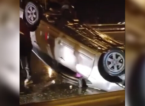 Bakıda “Prius”un törətdiyi ağır qəzanın – VİDEOSU