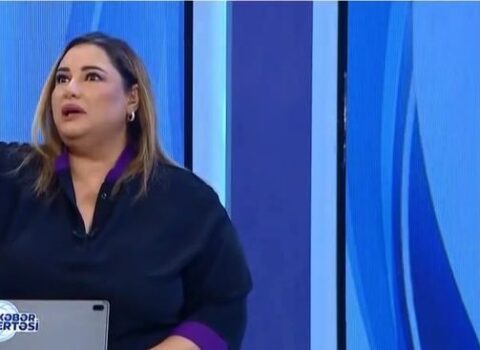 Zəlzələ anı Xəzər TV-nin canlı yayımında belə hiss olundu – VİDEO