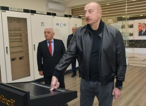 İlham Əliyev Ağdama getdi