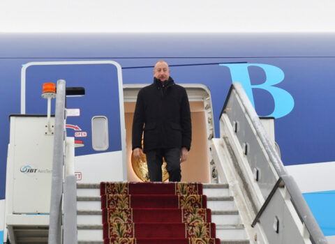 Prezident İlham Əliyev Sankt-Peterburqa işgüzar səfərə gedib