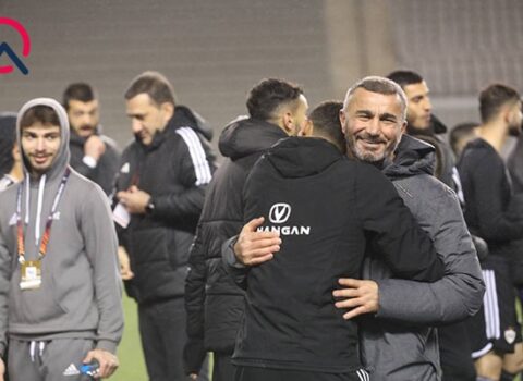 “Qarabağ”ın sevinci, Qurbanovun təbəssümü FOTOLARDA
