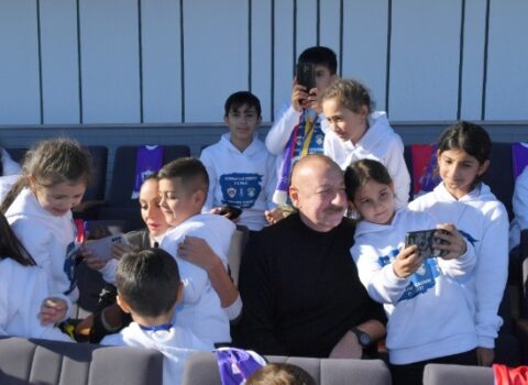 Prezident Xankəndidəki matçla bağlı paylaşım etdi – FOTO
