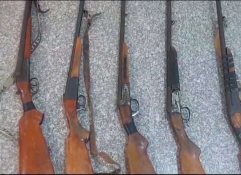 Gəncədə vətəndaşlar qanunsuz saxlanılan silahlarını polisə könüllü təhvil verib