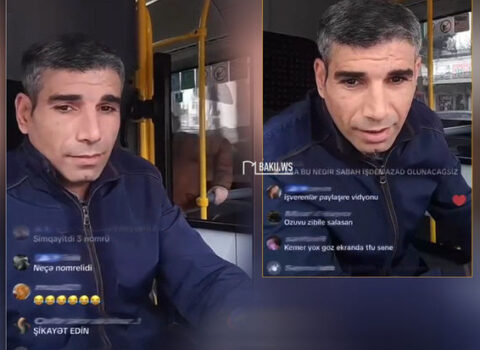 “TikTok”da canlı yayım açan avtobus sürücüsü işdən uzaqlaşdırıldı – VİDEO
