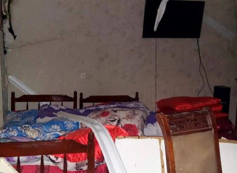 Sumqayıtda partlayış baş verən mənzildən GÖRÜNTÜLƏR