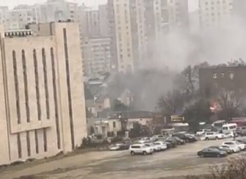 Bakıda “Kababçılar” adlanan ərazidə güclü YANĞIN – ANBAAN GÖRÜNTÜ