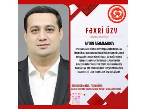 Azərbaycan Dövlət İnformasiya Agentliyinin əməkdaşı fəxri üzv seçildi