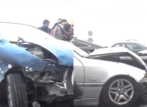 Xırdalanda “Prius” “Mercedes-Benz”lə toqquşdu – VİDEO