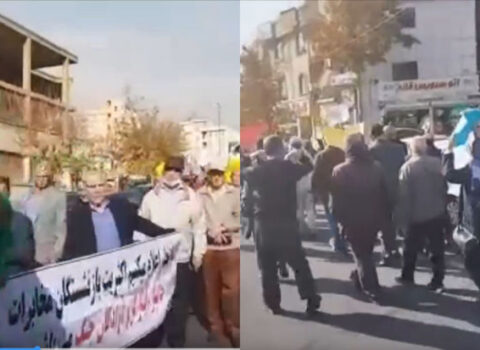 Tehranda təqaüdçülər aksiya keçirdi