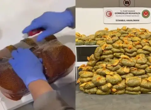 Hava limanında yarım tondan çox narkotik ələ keçirildi