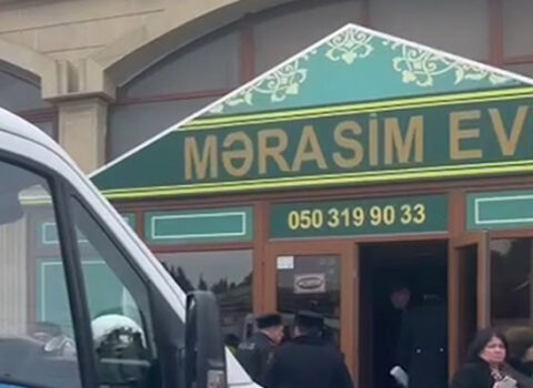 Bakıda tavanı çökən mərasim evindən SON GÖRÜNTÜLƏR – VİDEO