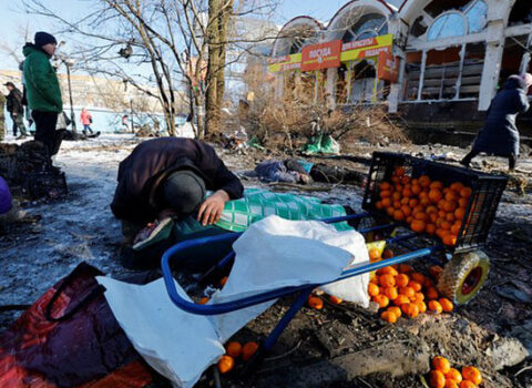 Donetskdə bazara hücumda ölənlərin sayı artdı