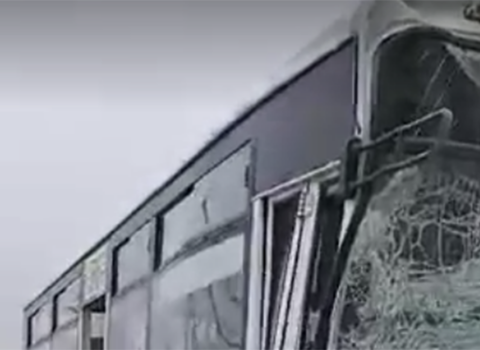 Bakıda avtobuslar bir-birinə çırpıldı, xəsarət alanlar var – VİDEO