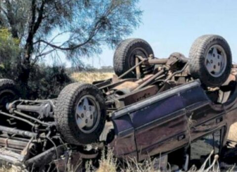 Gədəbəydə avtomobil aşdı: Sürücü xəsarət aldı