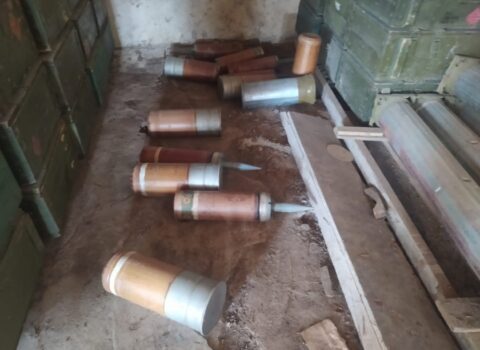 Kiş kəndində top və tank mərmiləri tapıldı