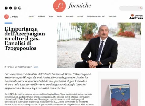 Azərbaycanın Avropa üçün önəmi – İtaliya qəzeti yazır