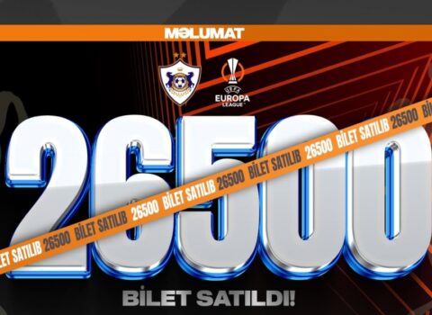 “Qarabağ” – “Braqa” oyunu üçün satılan biletlərin SAYI