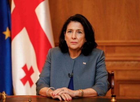 Gürcü prezident Rusiyanı qınadı, Ukraynanı DƏSTƏKLƏDİ