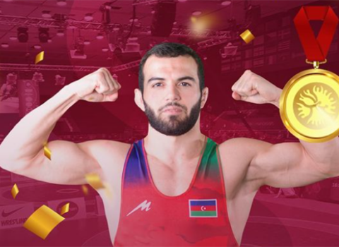 Güləşçimiz Avropa çempionatında qızıl medal qazandı