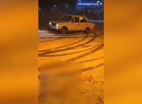 Qarlı havada avtoxuliqanlıq edən sürücülər həbs edildi