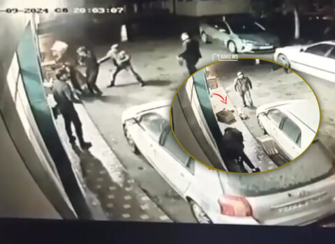Bakıda 26 yaşlı gəncin ürəyindən bıçaqlanma anı – ANBAAN VİDEO