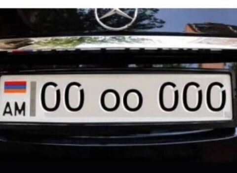 Ermənistanda “00 oo 000” nömrə nişanlı avtomobil 30 milyona SATILDI