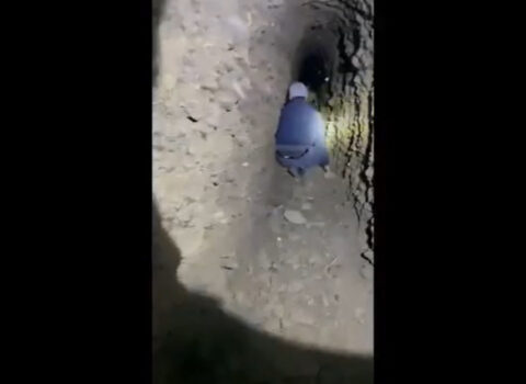 Qırğızıstanda Özbəkistana gedən tunel aşkarlandı – ŞOK VİDEO