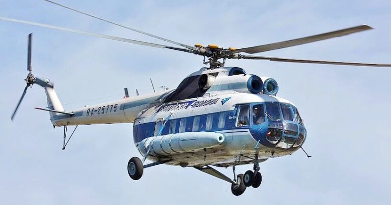 Rusiyanın Mi-8 helikopteri qəzaya uğradı Rusiyanın Mi-8 helikopteri qəzaya uğradı
