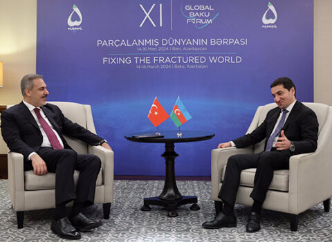 Hikmət Hacıyev Hakan Fidanla görüşdü