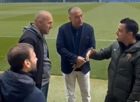 Samir Abasovla Xavi arasında maraqlı dialoq – VİDEO