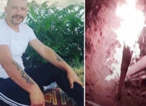 İntihar edən borclunun məzarını açaraq yandırdı