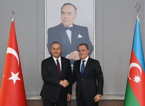 Ceyhun Bayramov Çavuşoğlu ilə GÖRÜŞDÜ