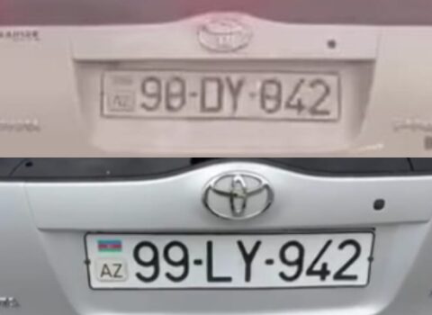 Maşınının nömrəsini dəyişən sürücü həbs edildi – FOTO