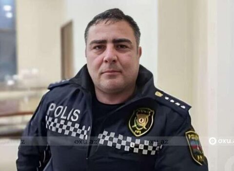 Azərbaycanda polis qəzada vəfat etdi