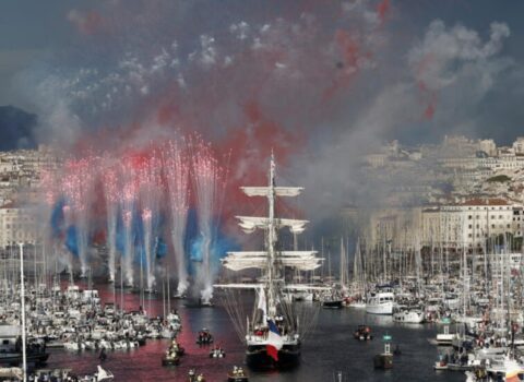 Olimpiya məşəli Marsel limanına gətirildi