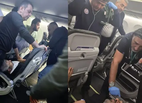Təyyarədə ürəyi dayanan şəxsi deputat xilas etdi – FOTO