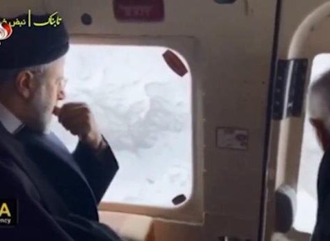 Rəisini aparan helikopterin QƏZA ANI – Video yayıldı