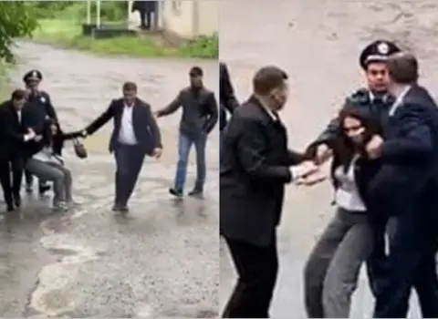 Paşinyanın mühafizəçisi jurnalistə hücum etdi