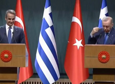 Ərdoğan Yunanıstanın baş naziri ilə razılşmadı – VİDEO