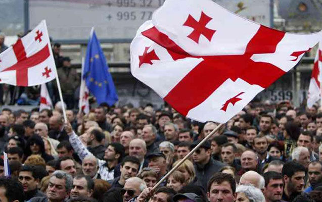 Brüssel gürcü nümayişçilərə qarşı güc tətbiqini pisləyib