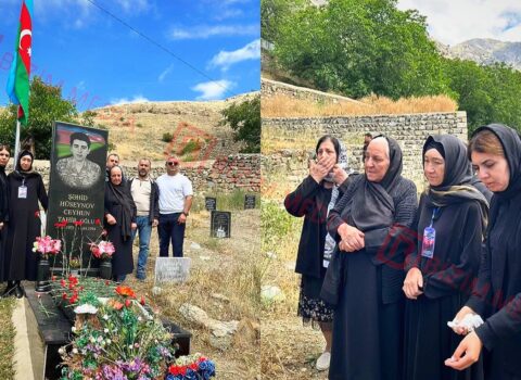 Şəhid anaları Ceyhun Hüseynovun məzarı başında – FOTO/VİDEO