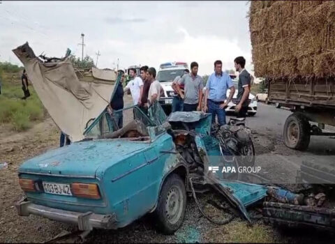 Ağcabədidə yol qəzası oldu, ölən var – FOTO