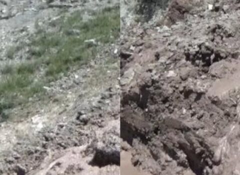 İsmayıllıda torpaq sürüşməsi – Evlərə ziyan dəydi