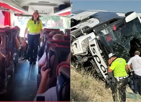 Təhlükəsizlik kəməri tələbi bir saat sonra aşan avtobusda 23 nəfəri həyata bağladı