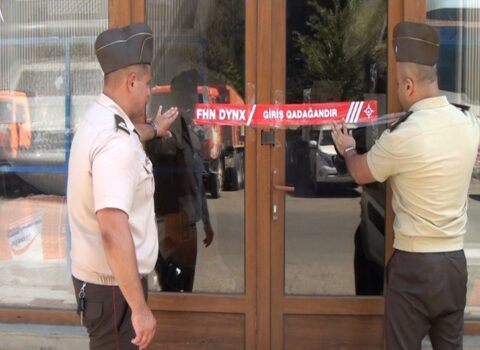FHN yanğın təhlükəli obyektin fəaliyyətini dayandırdı