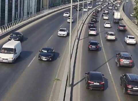 Bakının bir sıra yollarında sıxlıq var – SİYAHI
