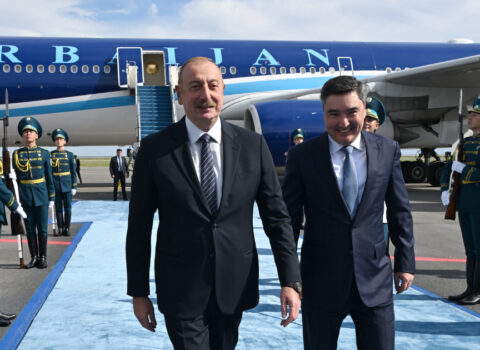 Azərbaycan Prezidenti İlham Əliyev Qazaxıstanda səfərdədir