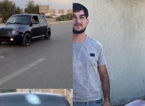 Nömrəsiz sürdüyü avtomobili sosial şəbəkədə paylaşan şəxs saxlanıldı