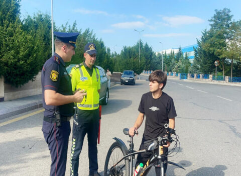 Qaydaları pozan velosipedçilər və moped istifadəçiləri ilə bağlı tədbir görüldü